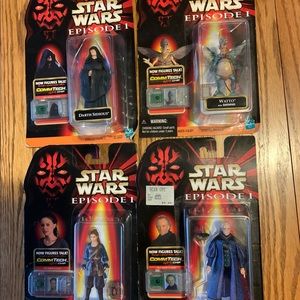 Star Wars Episode 1 Figures - All 4 for $25